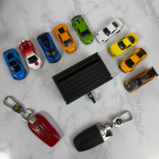 Mini Garage Wall Key Holder "WOOD"